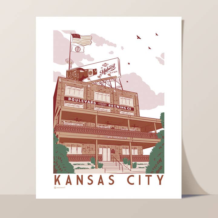 Bozz Prints - Wholesale Art Print - Boulevard Beer Hall Kansas City Print