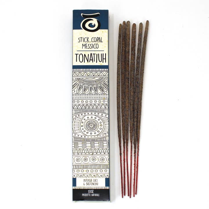 White Copal Incense Sticks from Mexico - Tonatiuh - 6 Sticks for wholesale by Herborea srl