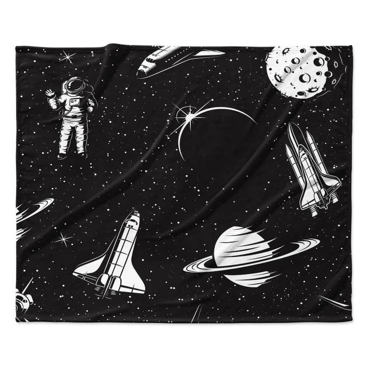 Space Galaxy Fleece Blanket for wholesale by NOSO Home