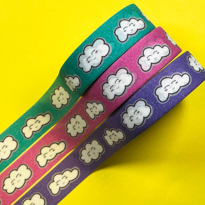 GLITTER CLOUDS WASHI TAPE for wholesale by Special Tokens