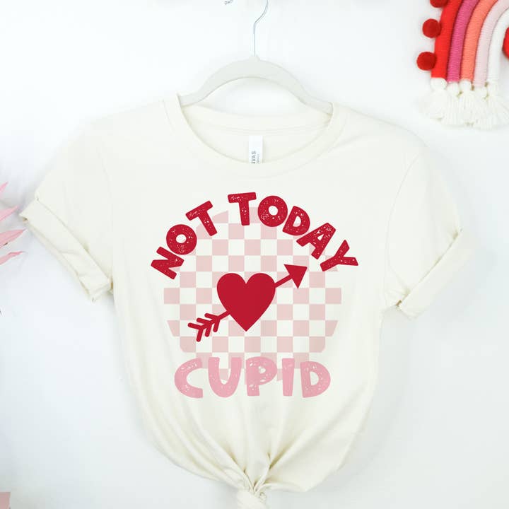 Par.tees by Party On! - Wholesale Screen Printed T-Shirt - Women's - Valentine vintage cupid graphic womens Graphic Tee