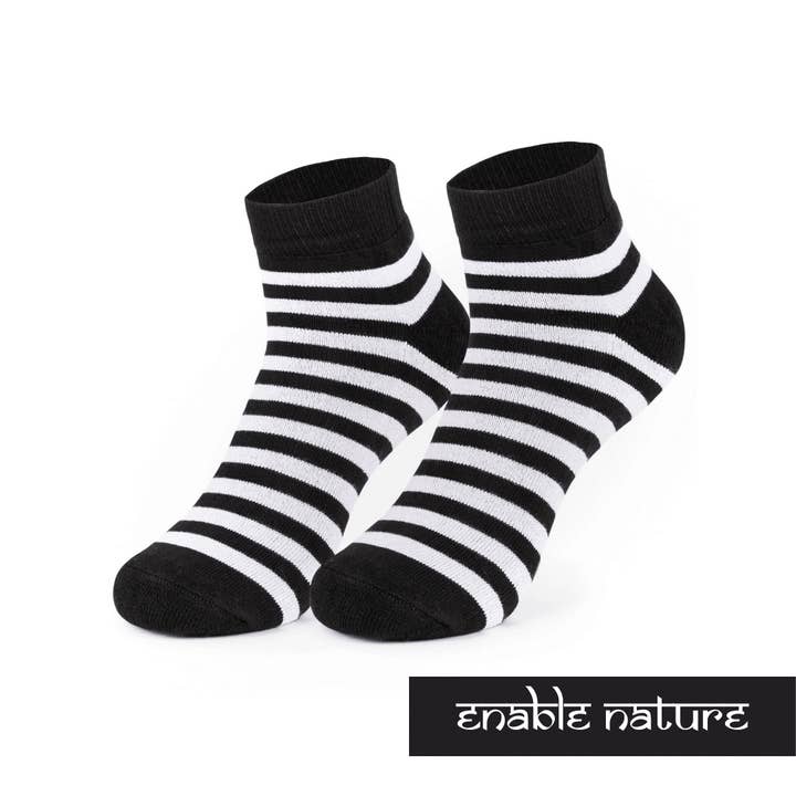 Calzini alla caviglia unisex in fibra di bambù - bianchi (set di 2) per la vendita all'ingrosso da parte di Enable Nature