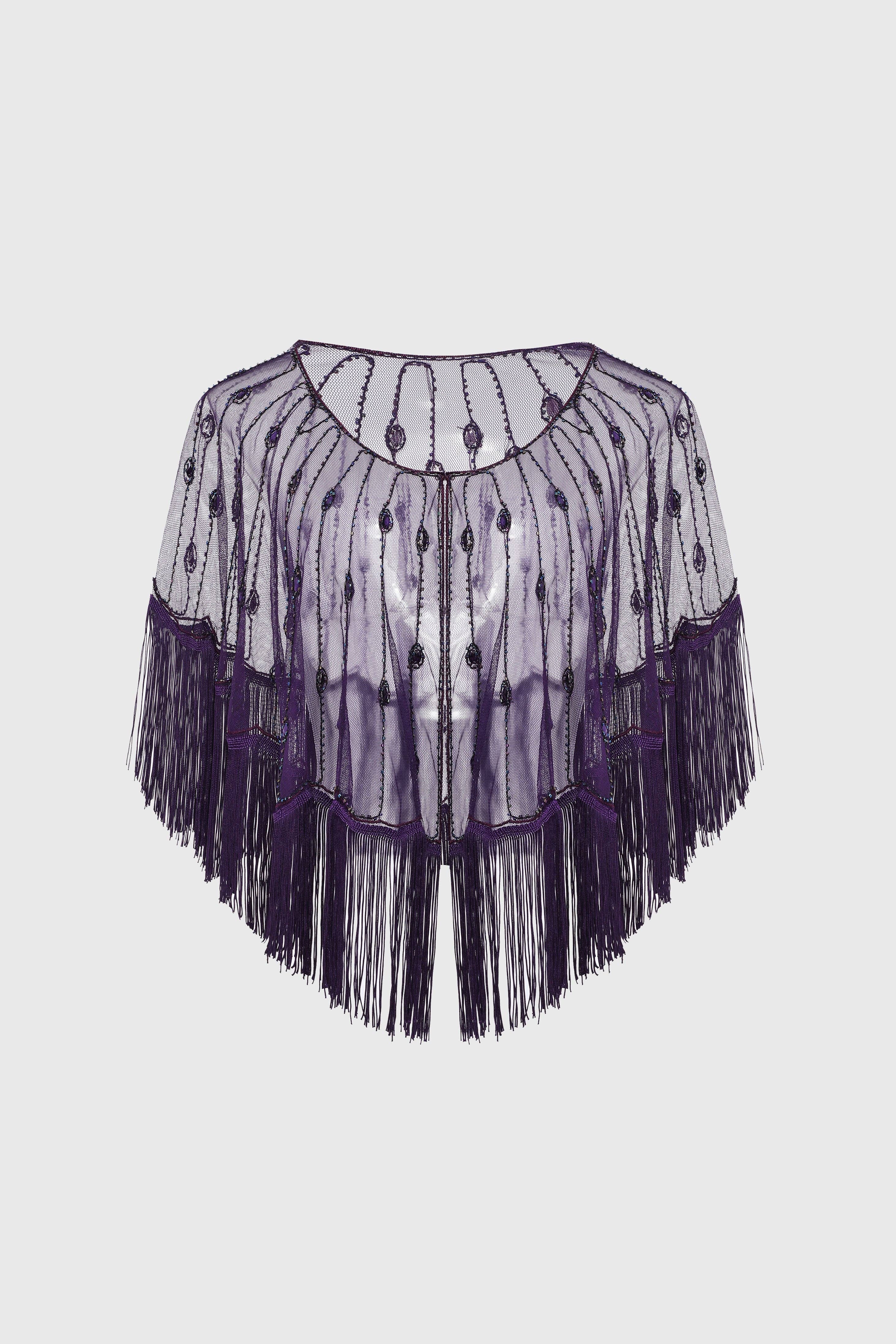 BABEYOND - Wholesale Wrap - Women's - Elegant Crystal Beaded Fringe Shawl4