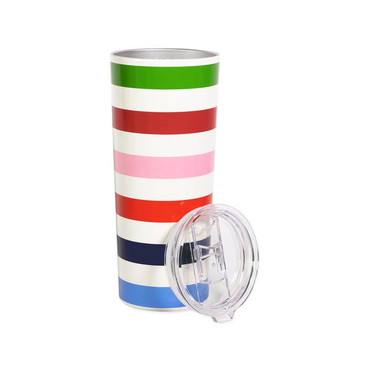 Kate Spade New York by Lifeguard Press - Wholesale Insulated Mug/Tumbler - Stainless Steel Tumbler, Adventure Stripe