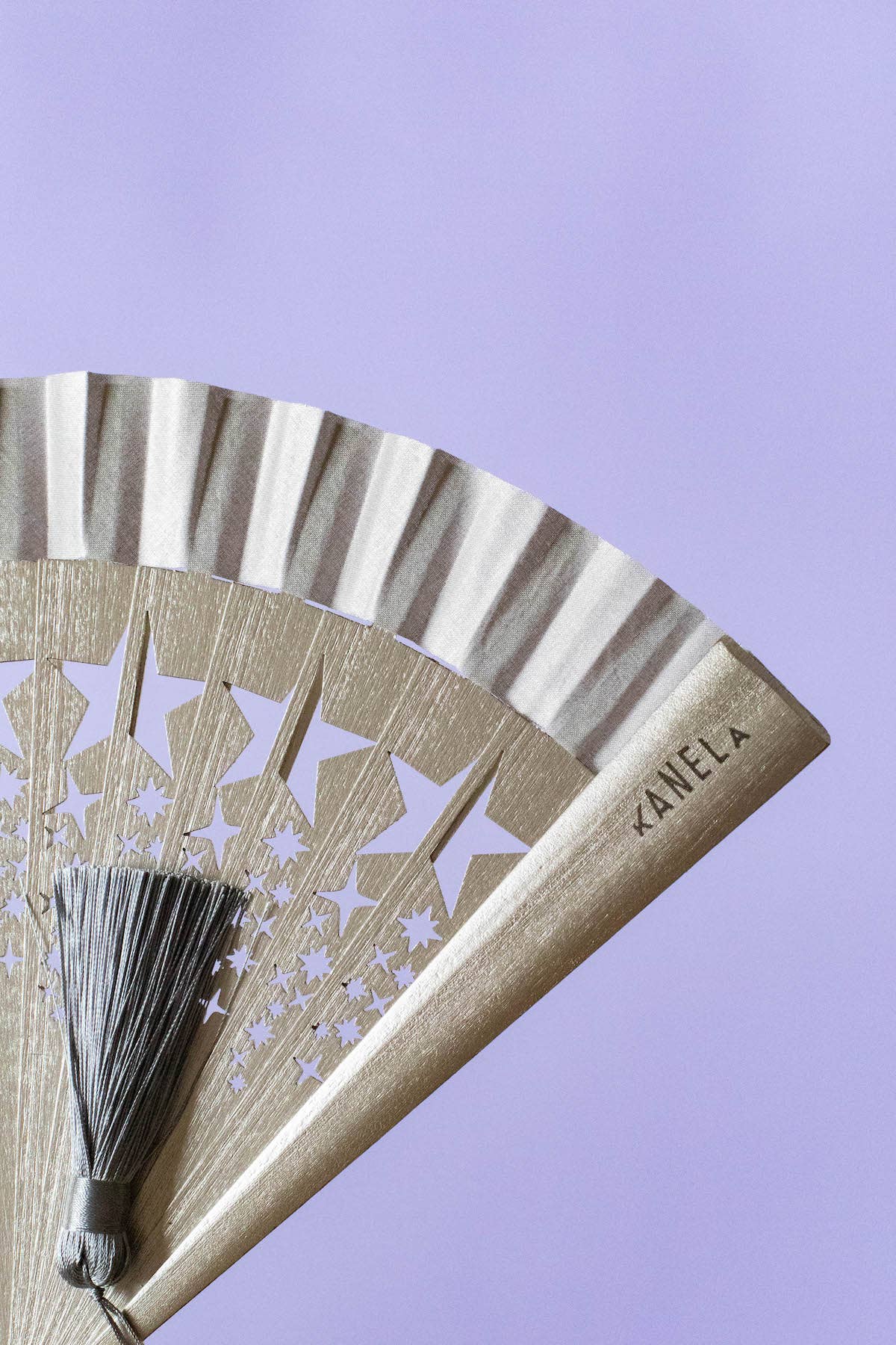 Kanela Fans - Wholesale Handheld Folding Fan - Cassiopeia fan1