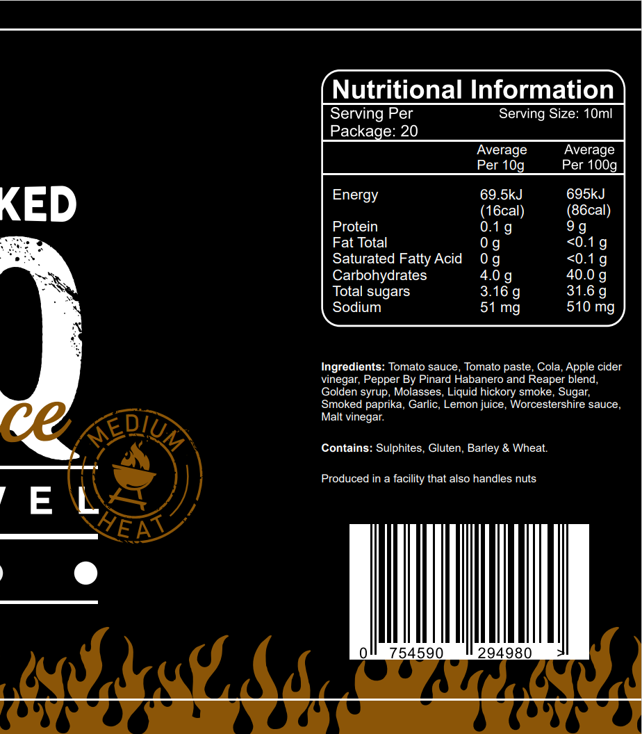 Pepper By Pinard – wholesale Stark sås – Hickory rökt BBQ varm sås2