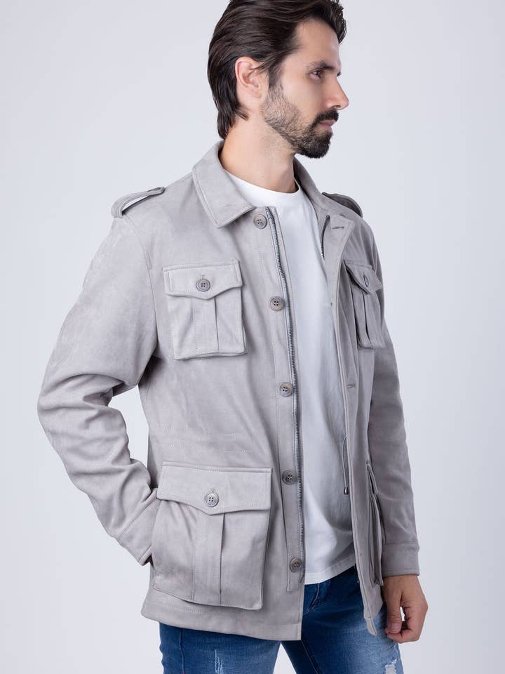 BARABAS - Venta al por mayor Chaqueta - Hombre - Chaqueta bomber de invierno de terciopelo con 4 bolsillos para hombre 4BH868