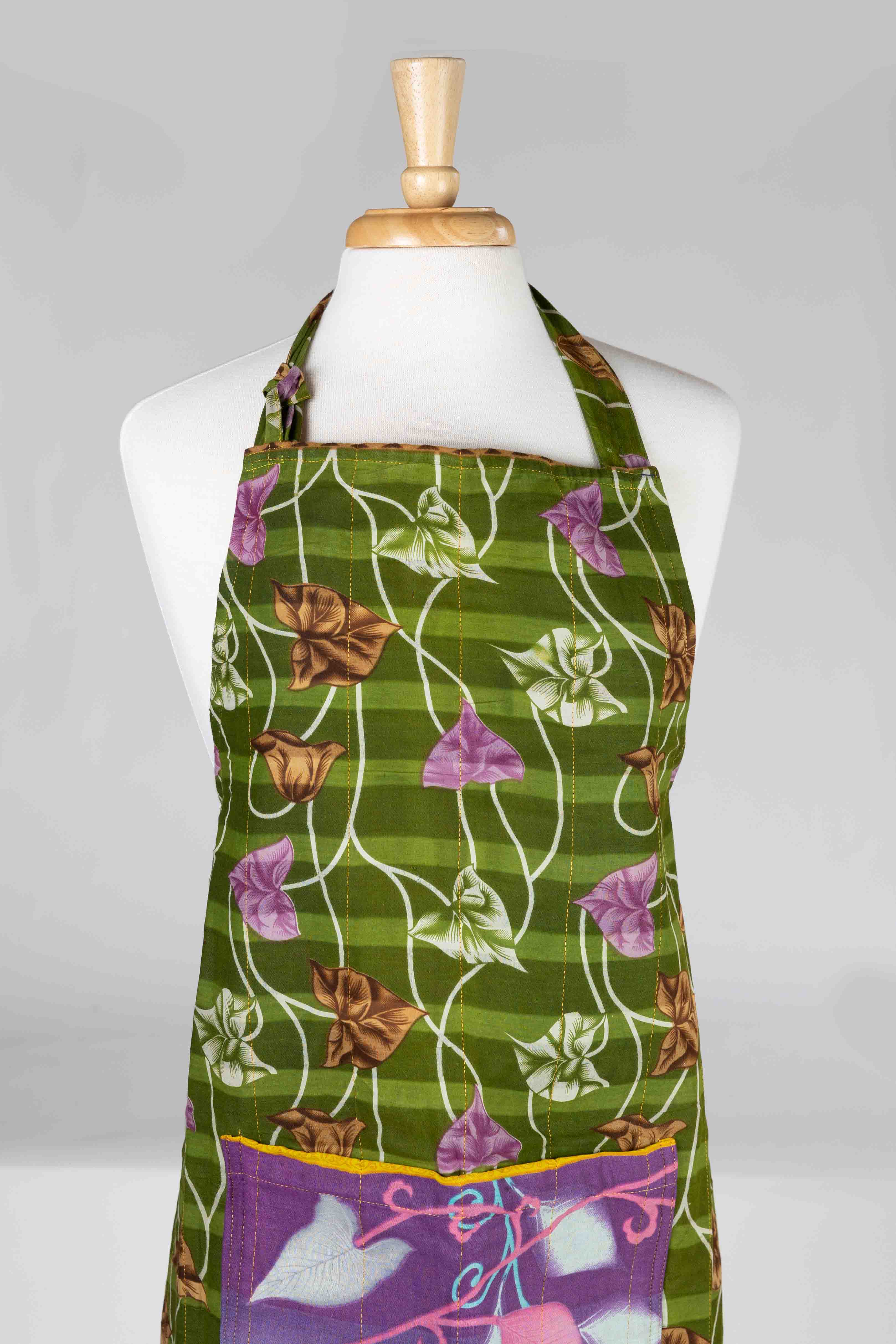 Ten Thousand Villages - Wholesale Apron - Reversible Sari Apron3
