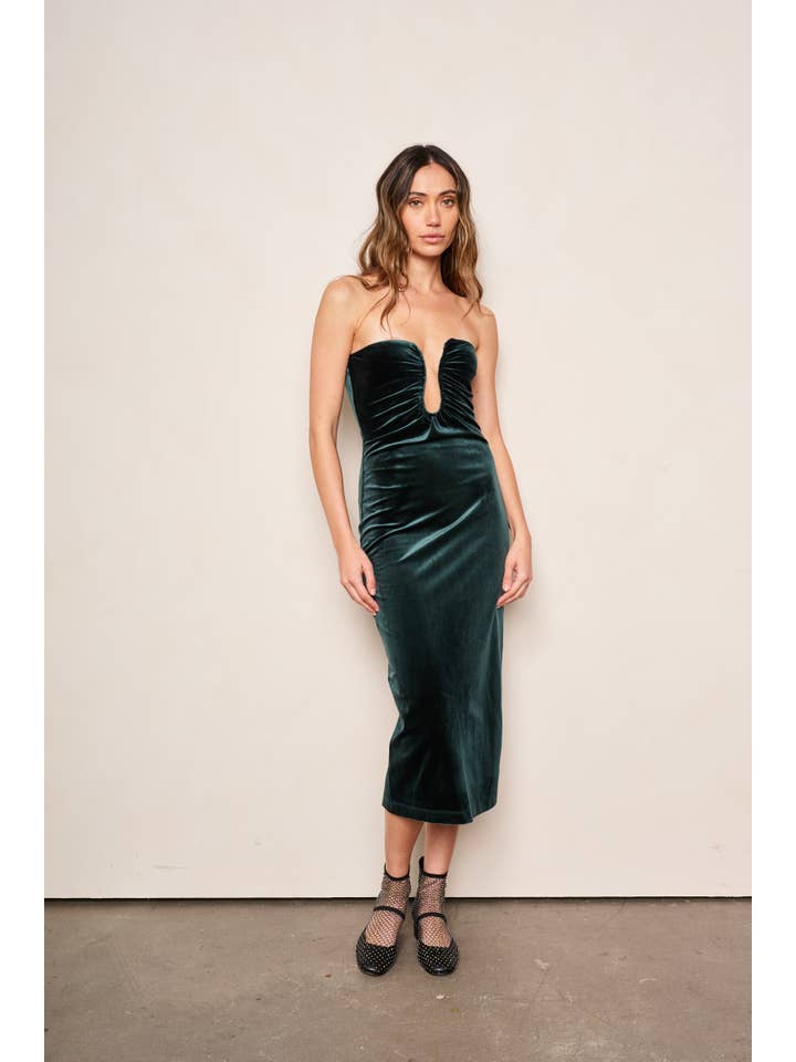 emerald ADA Women's Dress - Feminine & Artisanal Style for wholesale on Faire