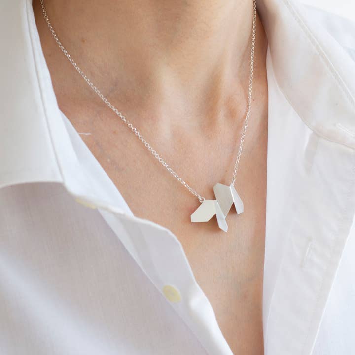 Elina Briede Jewelry - Wholesale Pendant/Charm Necklace - Folded pendant necklace2