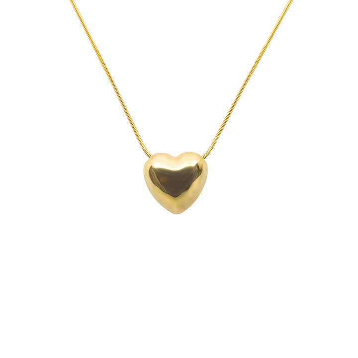 Gold Heart Necklace for wholesale by Artynkitsch