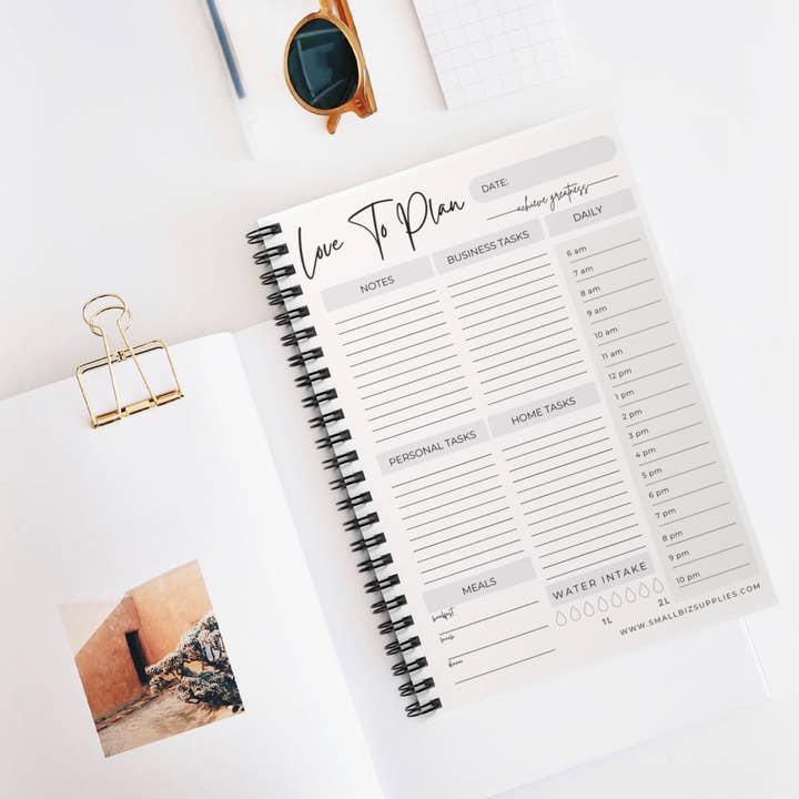 Small Biz Supplies - Wholesale Planner - Productivity Weekly Planner - Spiral Bound0