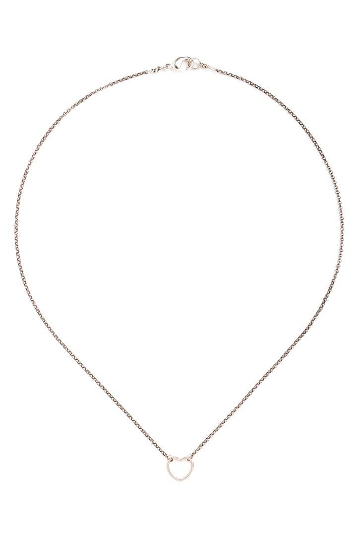 Collarbone Jewelry - Wholesale Pendant/Charm Necklace - Silver Heart Necklace2
