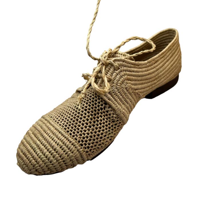 LaMaisonBerbere - Wholesale Sandals - Women's - Raffia Summer Vibes: Handcrafted Moroccan Sandals Raffia
