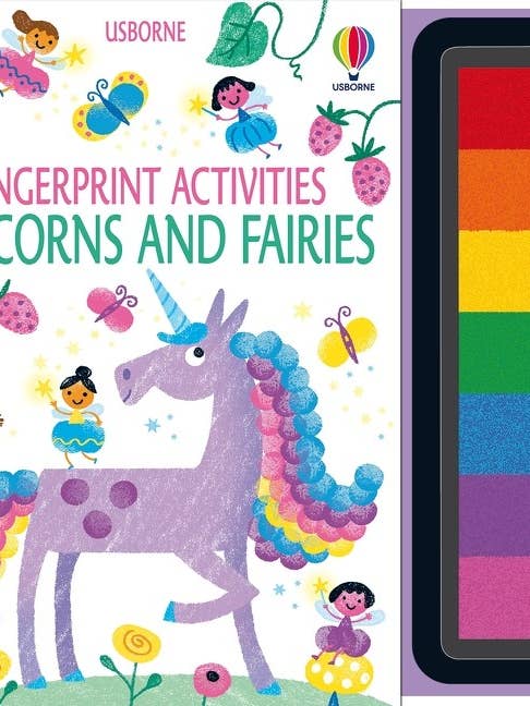 Fingerprint Activities Unicorns And Fairies : Usborne for wholesale by HarperCollins