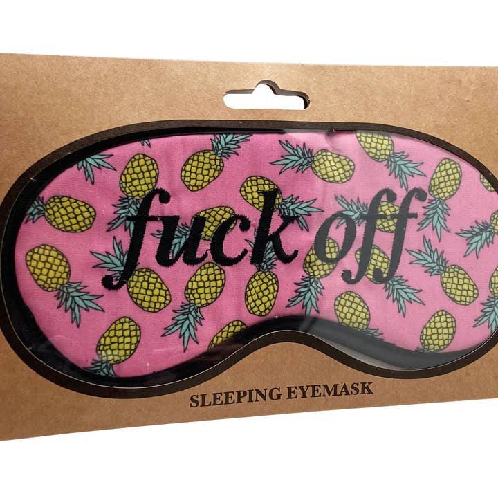 Ananas oogmasker - ananas, oogmasker, slaapmasker. Onbeleefd, op reis - Novelty Gifts voor wholesale door The Diabolical Gift People - Novelty Gifts, Christmas Gifts