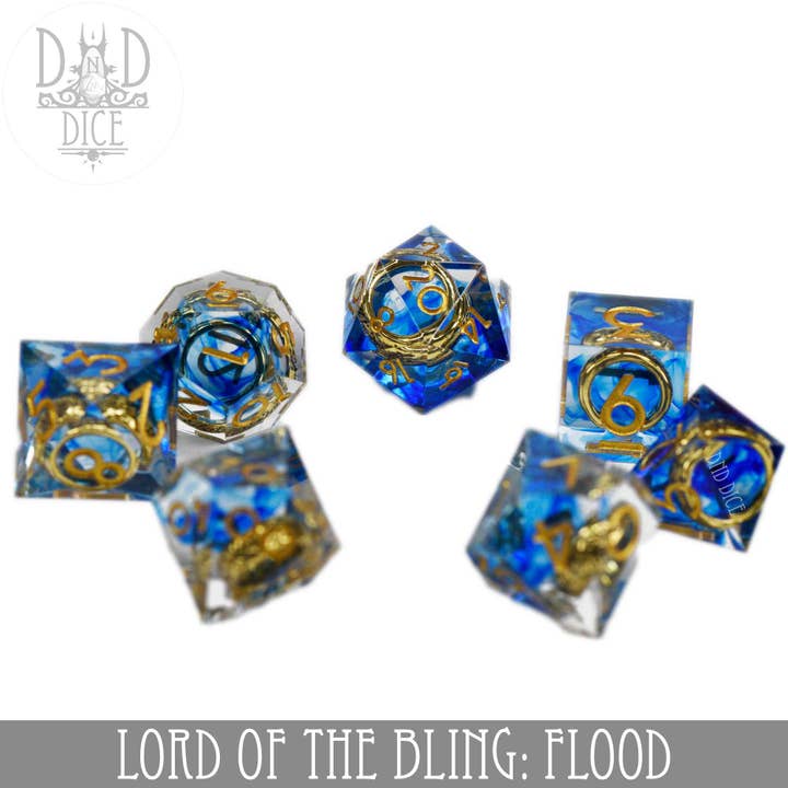 DNDDICE.COM - Wholesale Dice - Lord of the Bling: Flood - (Handmade)2