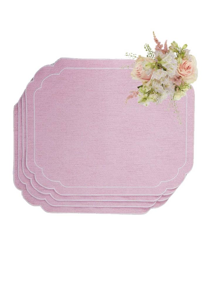 Sets de 4 sets de table Peignez le Monde en Rose pour la vente par Madame Smart Ltd
