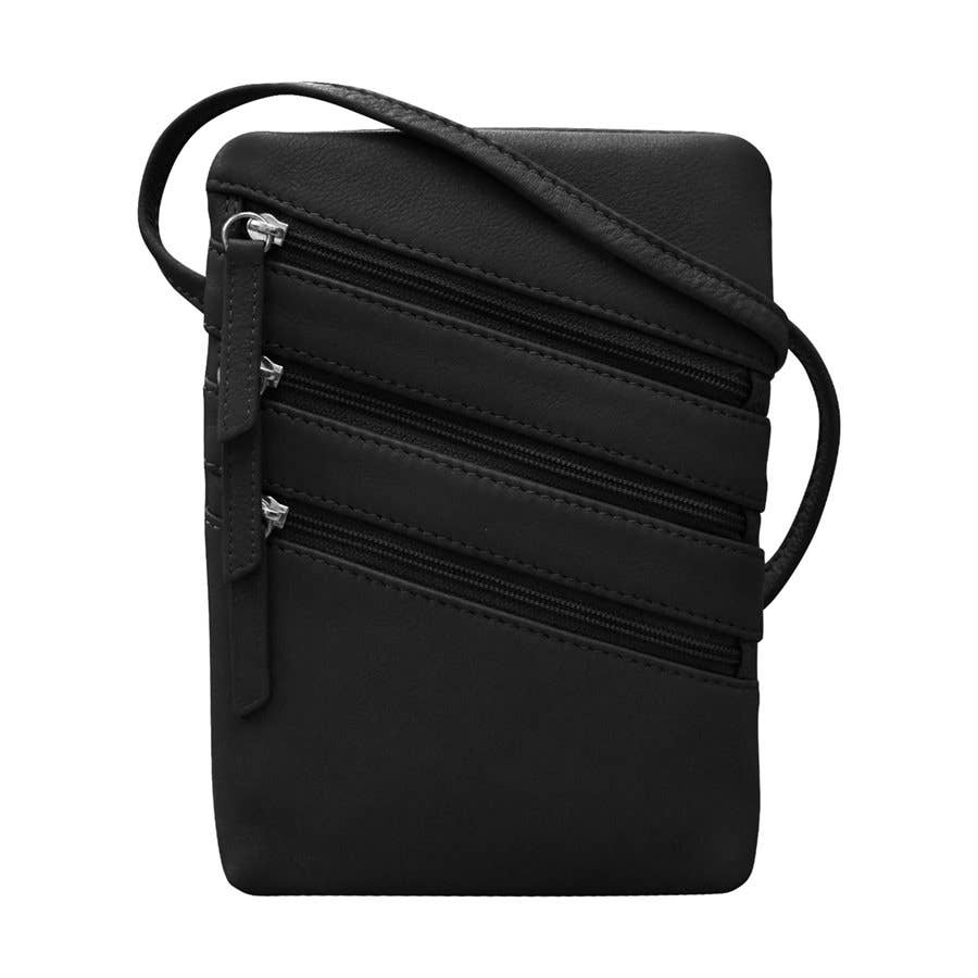 ili New York - Wholesale Crossbody Bag - Women's - 6072 SMALL TRIPLE ZIP CROSSBODY3