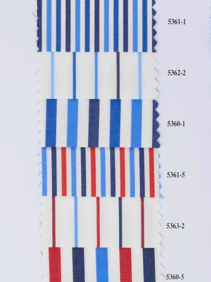 Platino 60/1 100% Poplin Cotton Handmade in Italy - Striped for wholesale by HENRIK