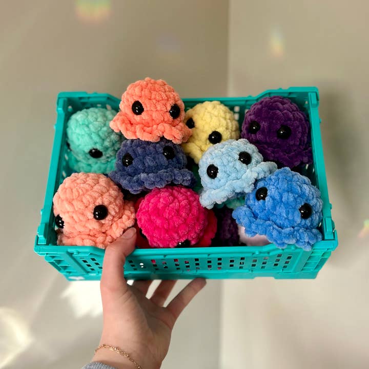 Mini Crochet Octopus Plushie - Multiple Colors for wholesale by Crochet by Jolene