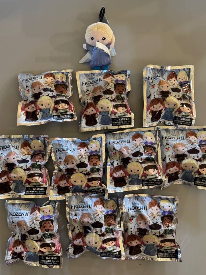 Disney Frozen 2 Plush Bag Clip Blind Bag - Lot of 10 for wholesale by Wildwood Enterprises LLC