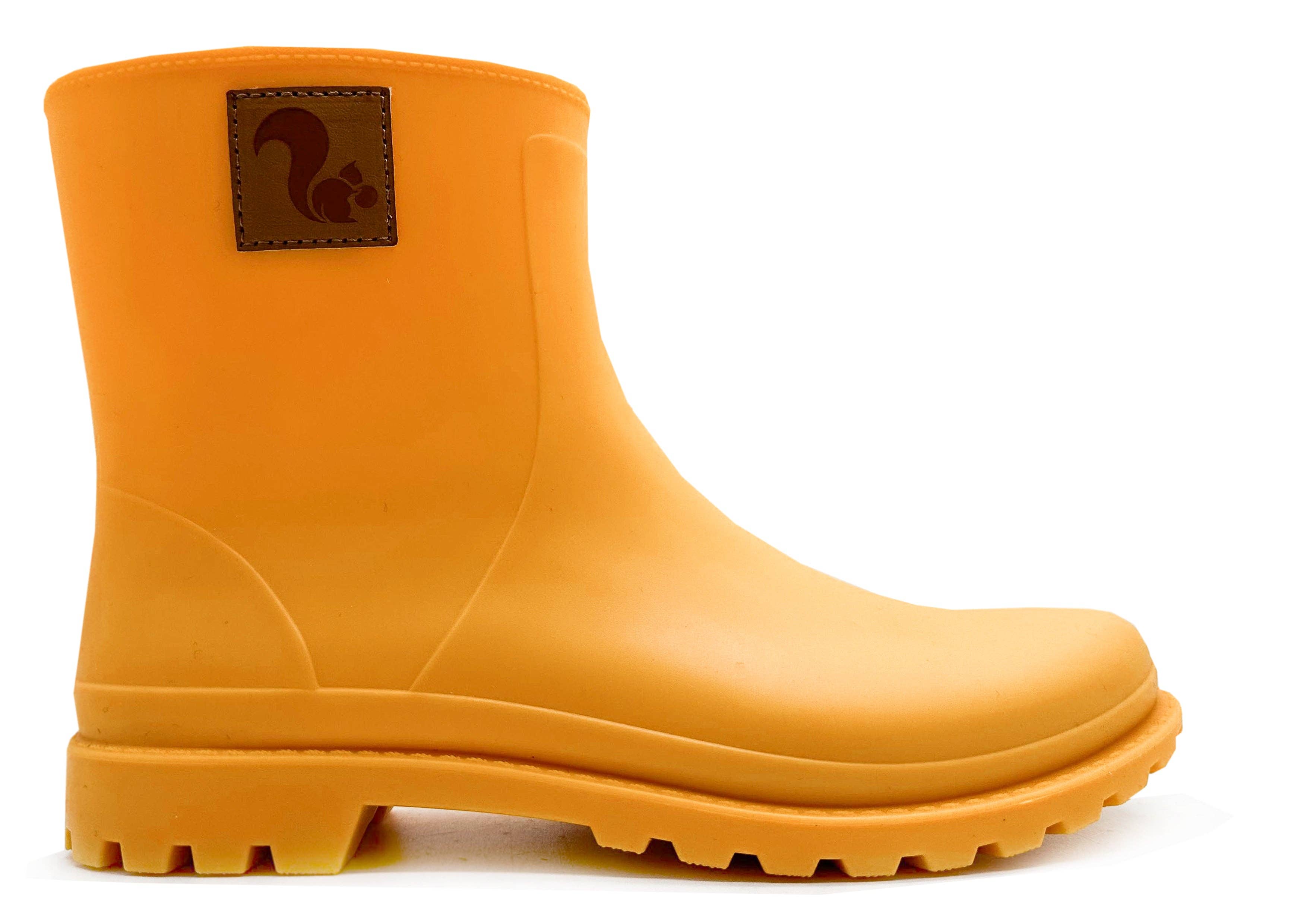 thies ® Bio Rainboot orange juice vegan | 100% waterproof biodegradable rainboots for wholesale on Faire0