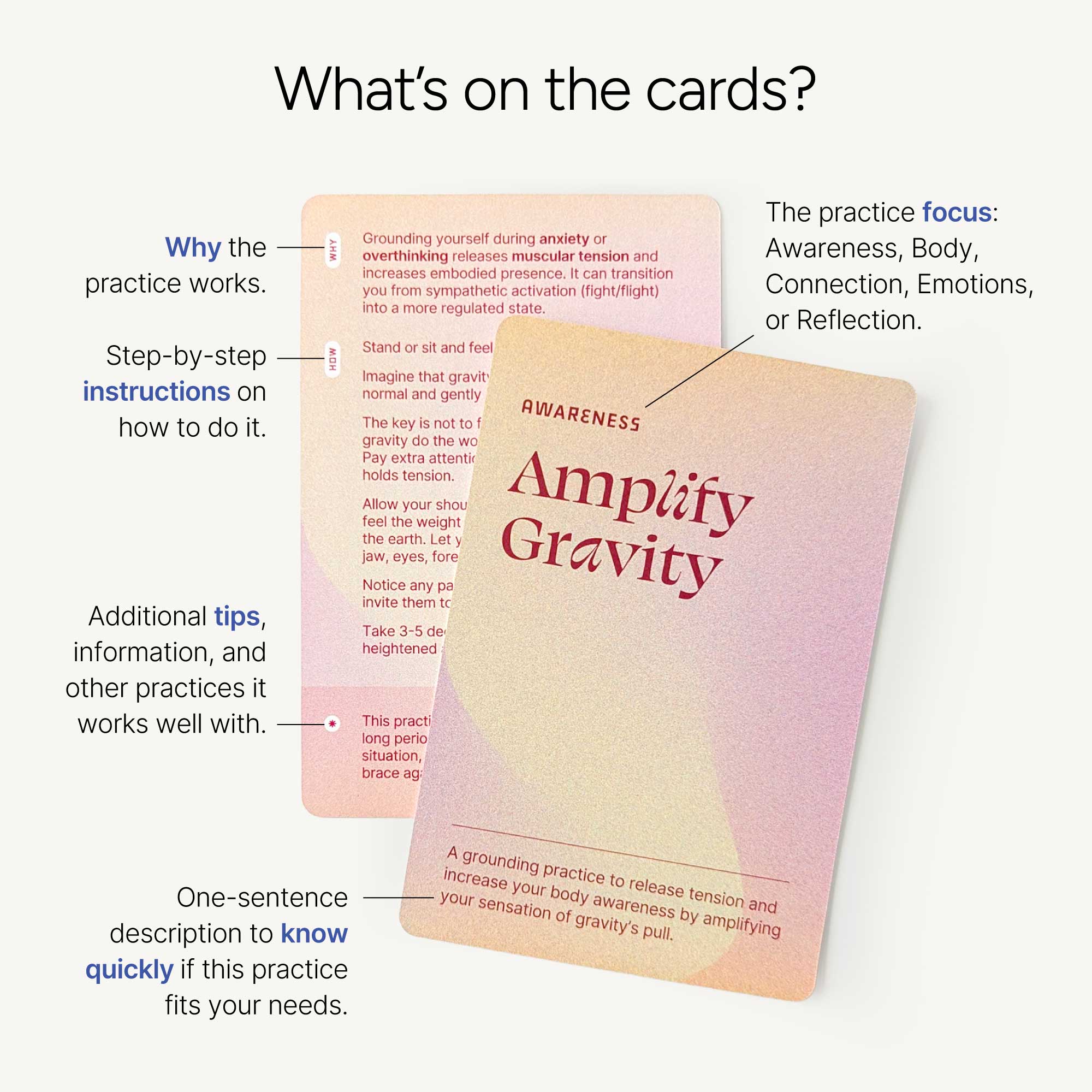 Holstee – Jogo de cartas por atacado – Cartões de calma6