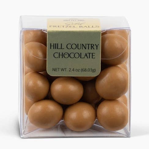 Gold Pretzel Balls for wholesale by Hill Country Chocolate