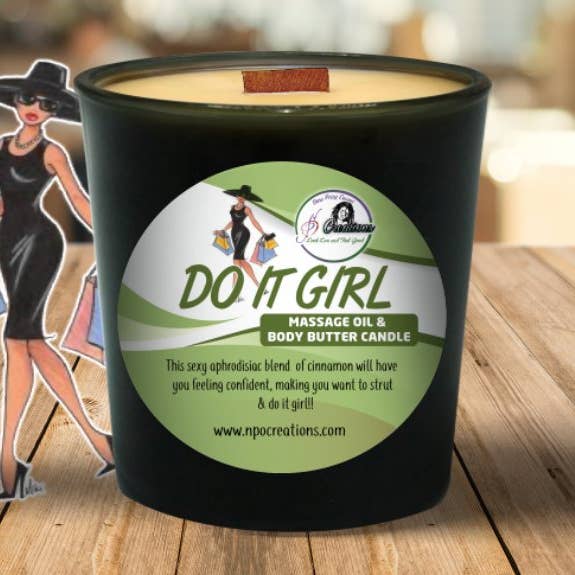 Do it Girl - Massage Oil/ Body Butter Candle (6oz) for wholesale by NPO Creations