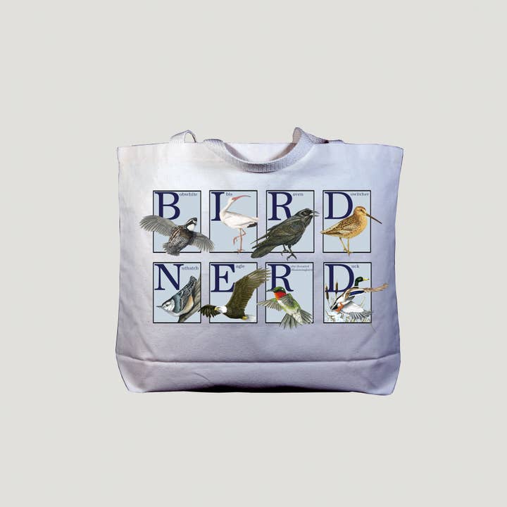 Fuglenørd Jumbo Lærredstaske for engroshandel hos Atlas Screen Printing