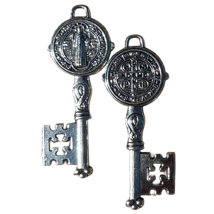 Porte-clés - Médaille de Saint Benoît 2" pour la vente par Oremus Mercy