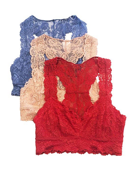 Vanilla Monkey - Wholesale Bralette - Women's - Lace Racerback Bralette1