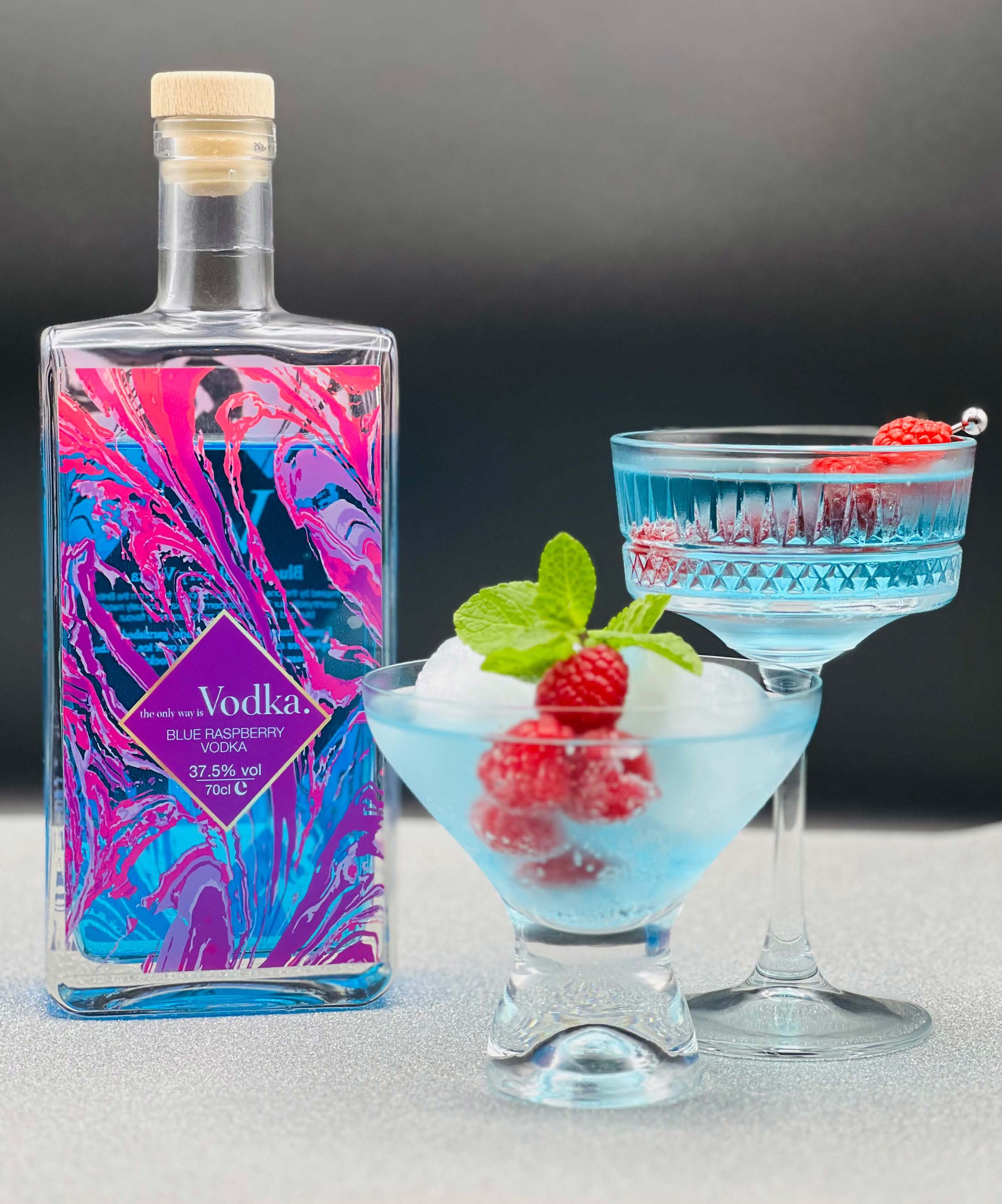 The Only Way Is Spirits – wholesale Vodka – Blue Raspberry Vodka | Raspberry Flavoured Vodka 70cl2