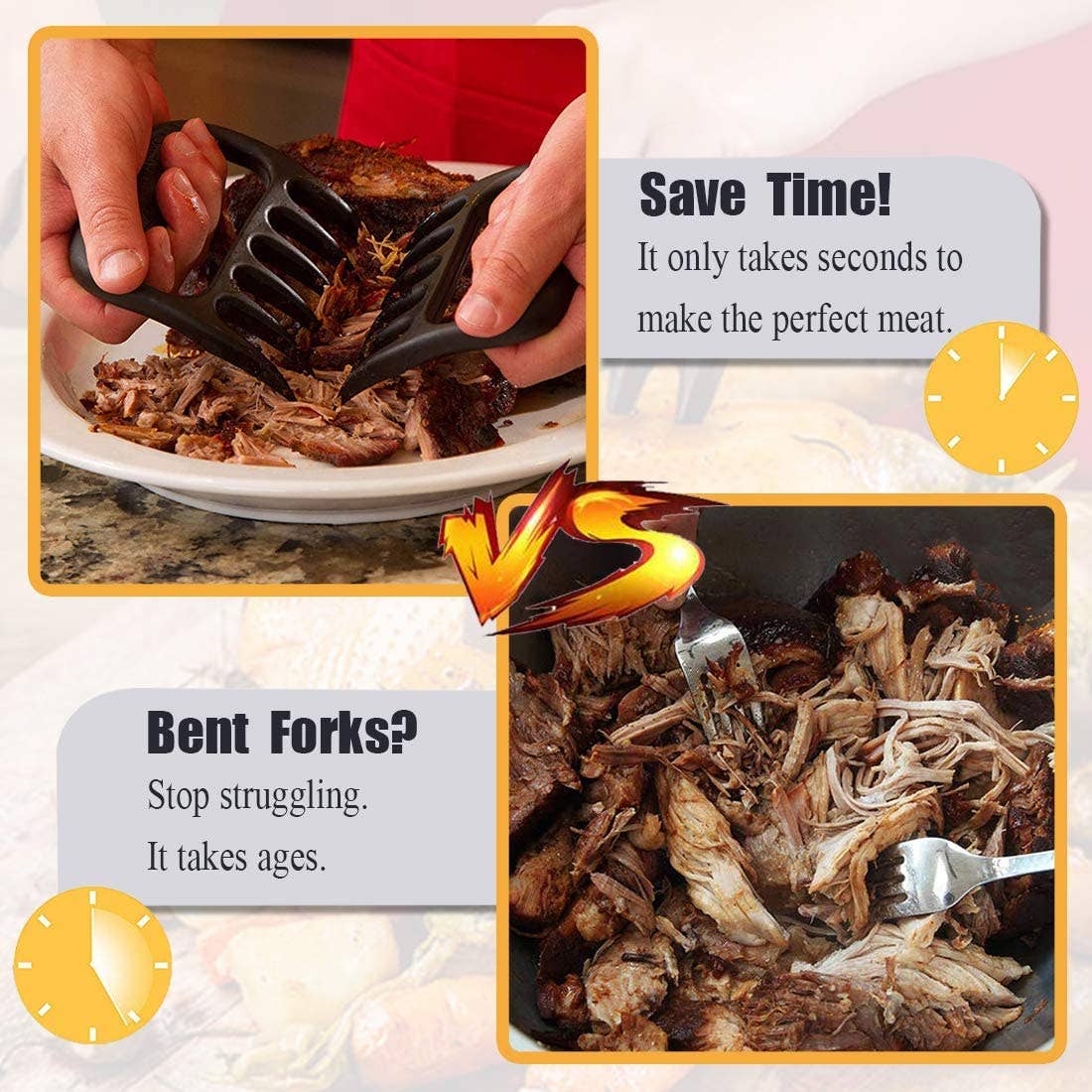 VIGOR – wholesale Kitchen tool/gadget – Bear Meat Claws for Pulled Pork Smoking, Grilling14