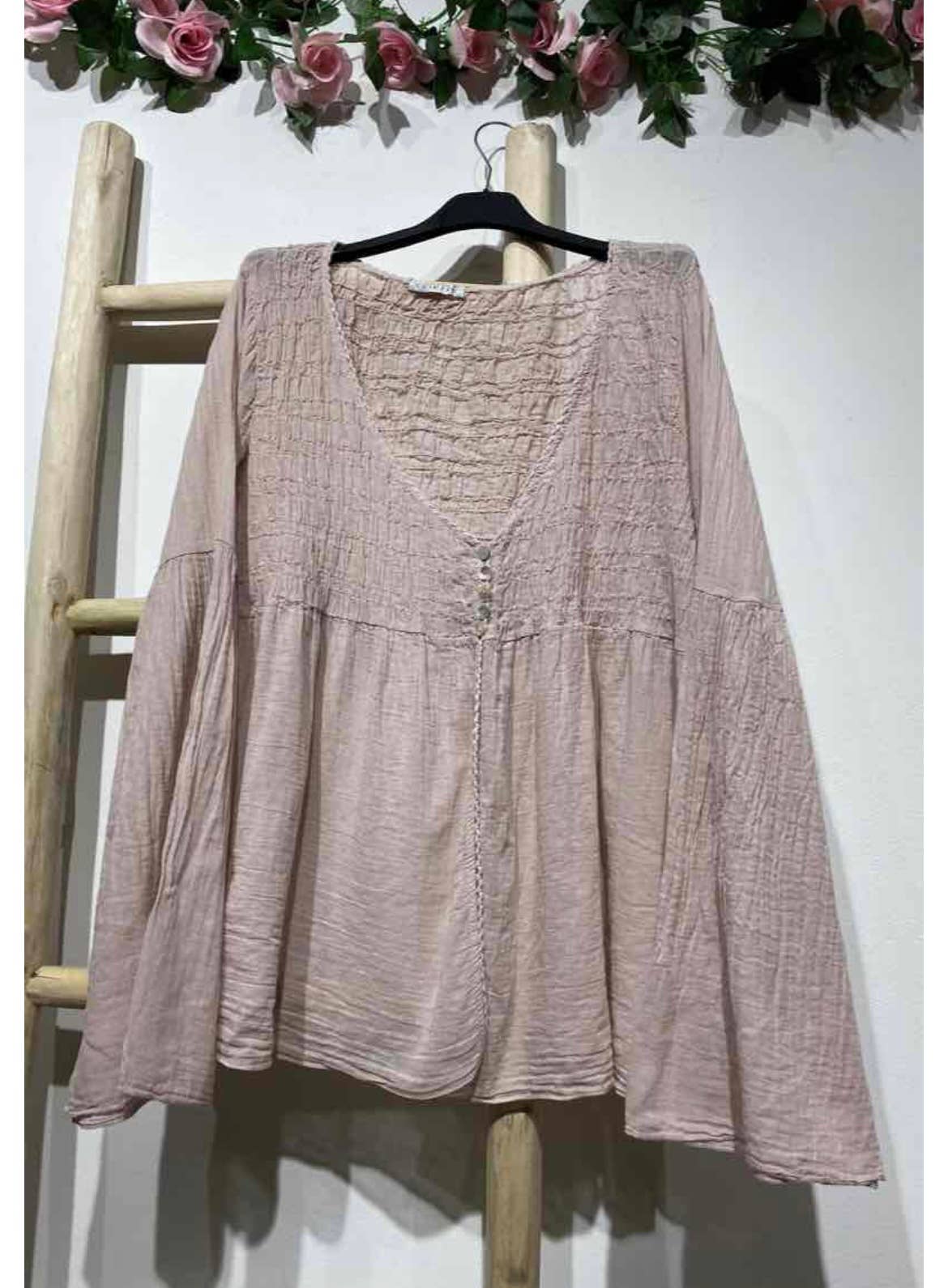 LINEN & COTTON HOUSE - Vente Chemisier – femme - GILET EN COTON 20354  SPRING SUMMER CLOTHING25