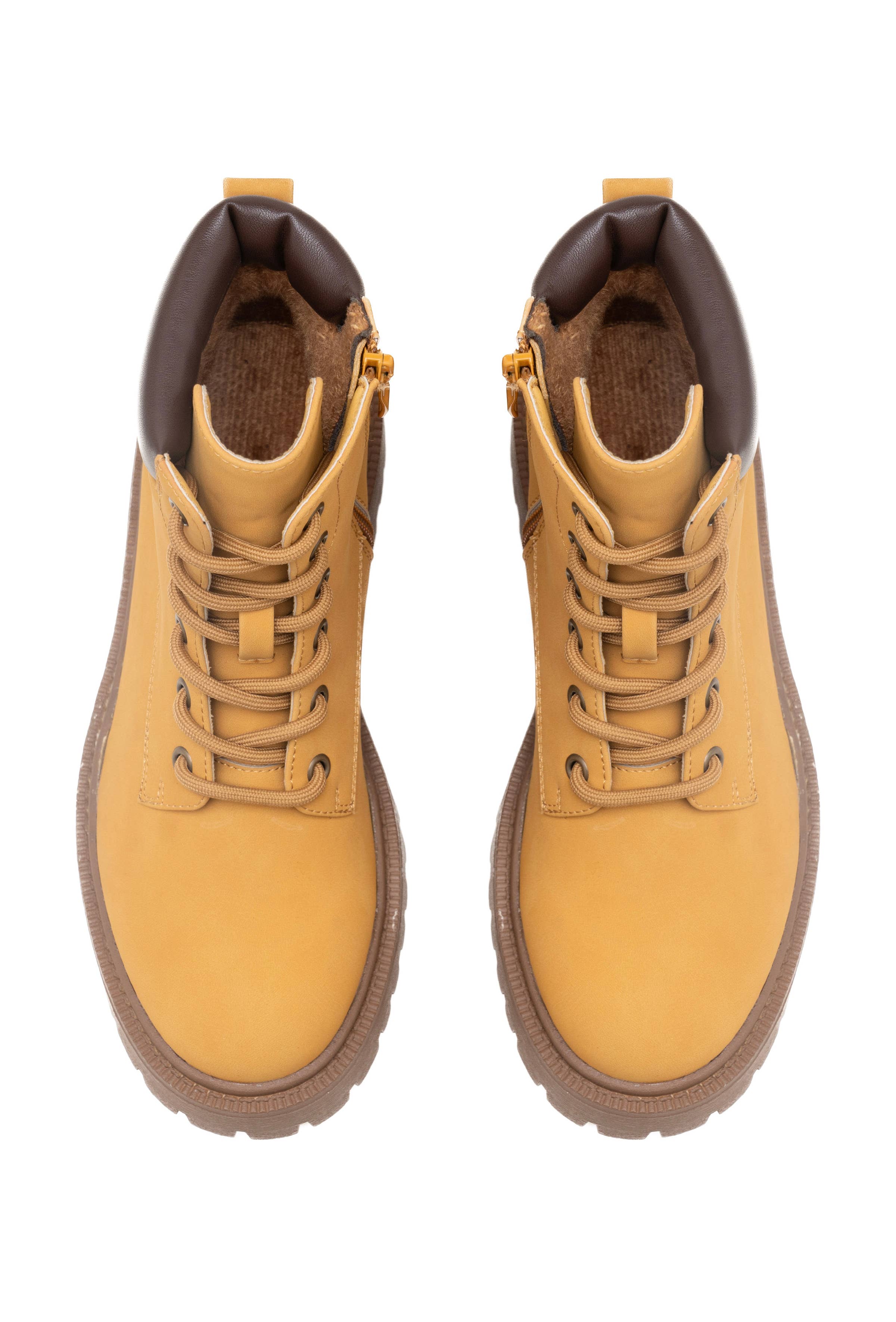 C'M PARIS - Wholesale Combat/Military Boots - Women's - Thick-Soled Ranger Boots with Padded Collar 6833310