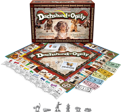 Cheatwell Games – wholesale Board game – Dachshund Opoly - A game celebrating the Dachshund1