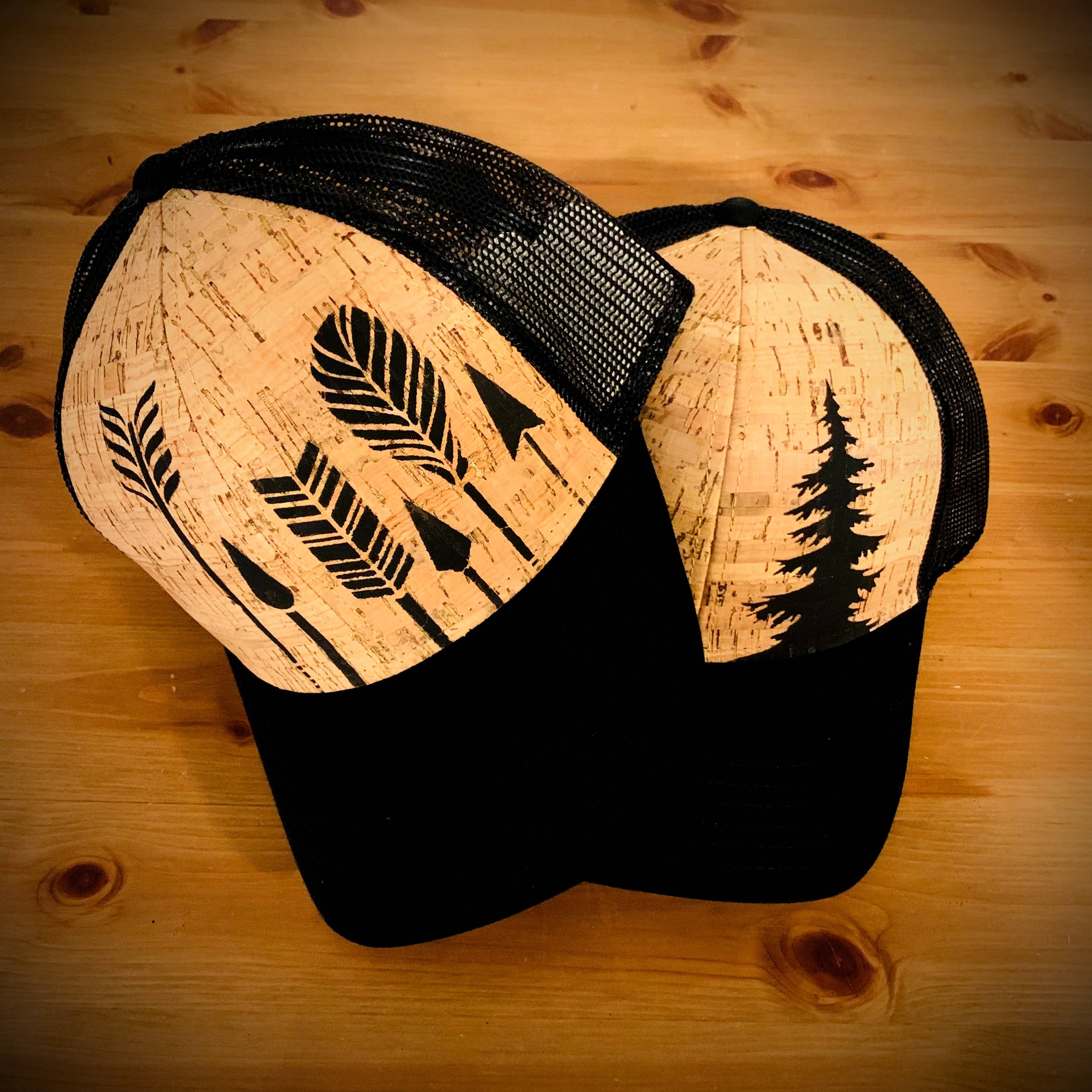 Shakes + Speares – boné - Unissexo por atacado – Boné Cascadian Trucker - Árvore6