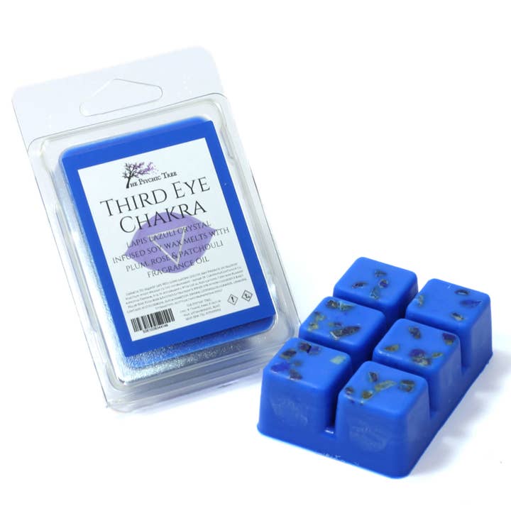Third Eye Chakra - Crystal Infused Scented Wax Melts for wholesale by The Psychic Tree