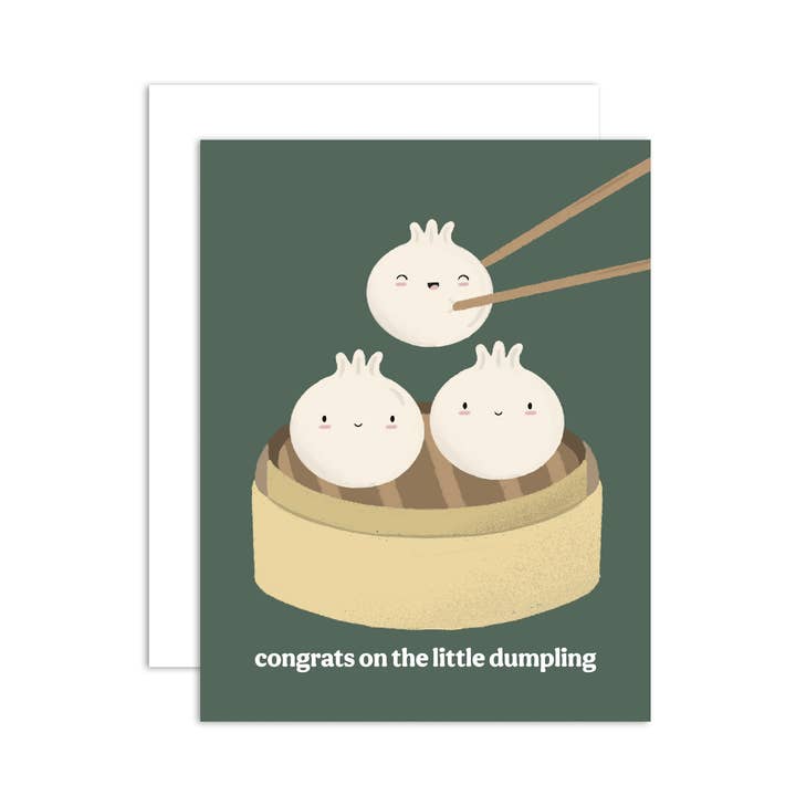 peach & paperie - Wholesale Baby Card - Little Dumpling - New Baby Greeting Card