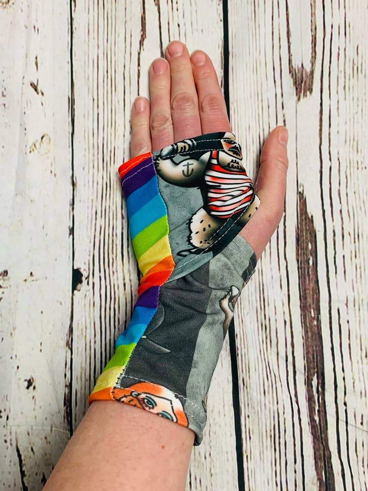 Adult Fingerless Gloves for wholesale by Rocco's Rags