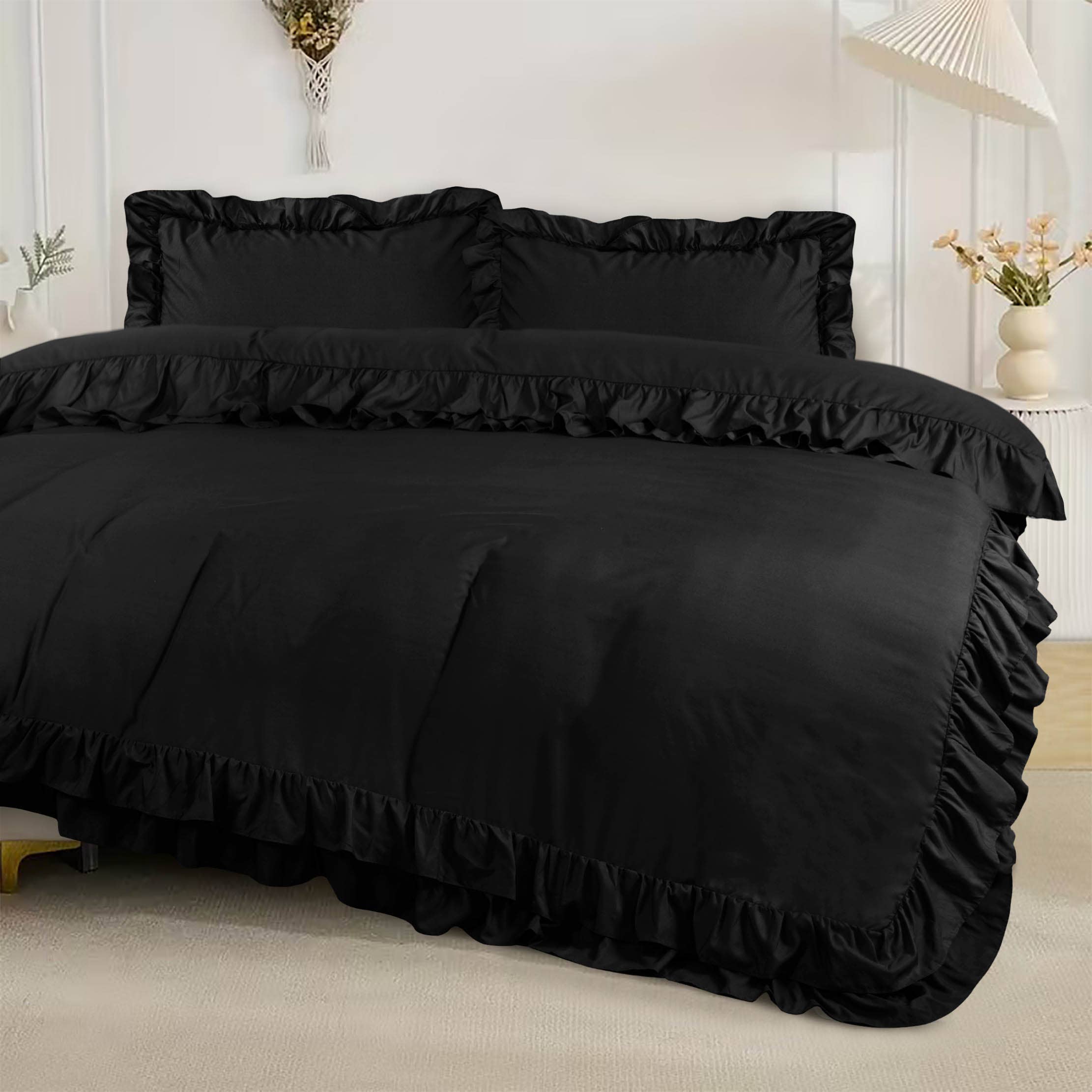 Cotton Passion - Wholesale Bedding Set - Duvet Cover Sets Frilled Duvet Set 3 Pcs Comforter Sets7
