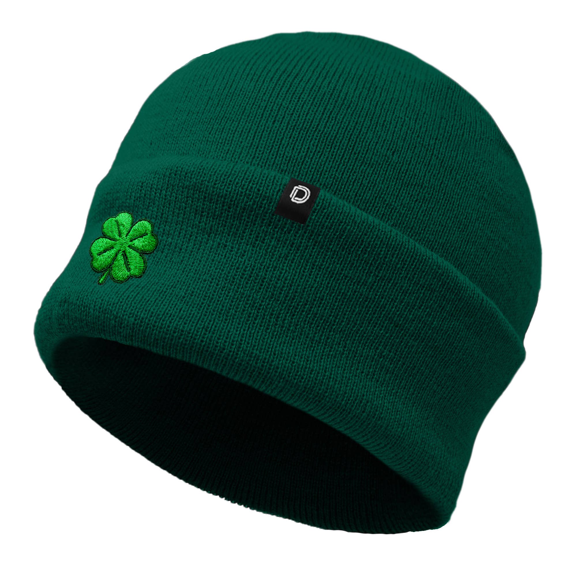 Dalix - Wholesale Beanie - Women's - Dalix Embroidered Clover Beanie Cap Cuffed Knit Hat Women3