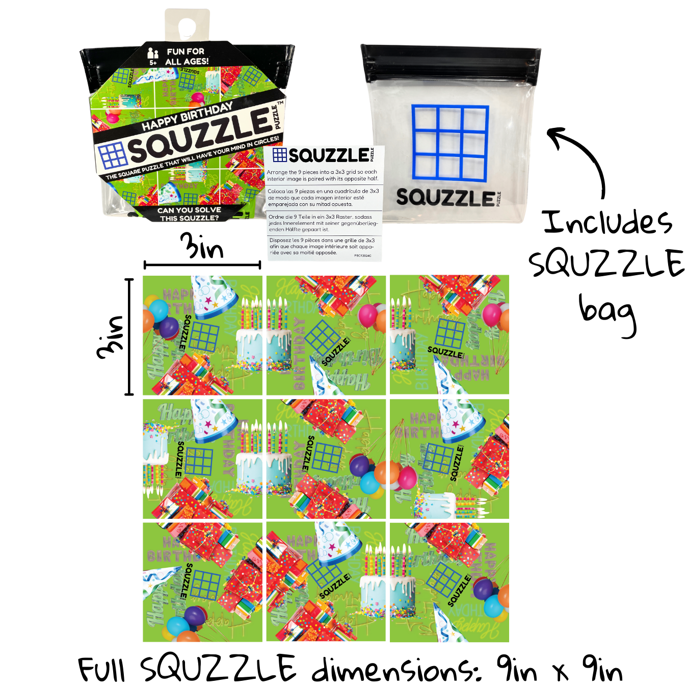 Fun Squared Games - Wholesale Puzzle - Kids - "Kid Picks" Squzzle Variety Pack (12 units)9