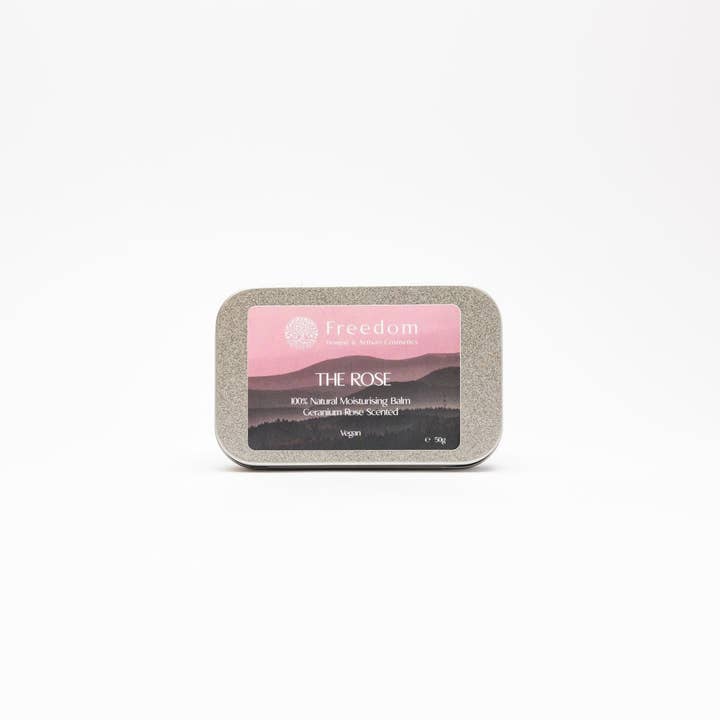 The Rose Vegan Natural Hand Moisturising Balm Geranium Rose Scented for wholesale by Freedom Cosmetics