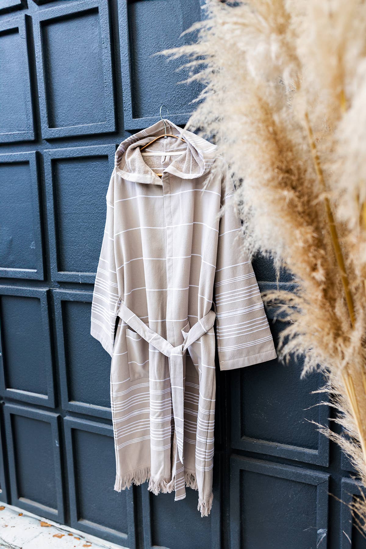 Kikoya – wholesale Robe – Unisex – Terrybacked Bathrobe Turkish Cotton Light Weight Hood Quick 9