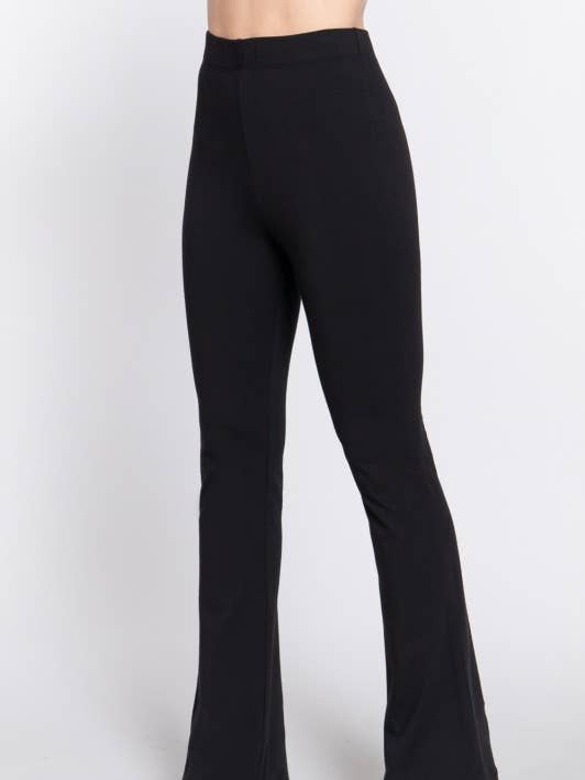 Waist Elastic Slim Flare Yoga Pants for wholesale by Lemon Tree