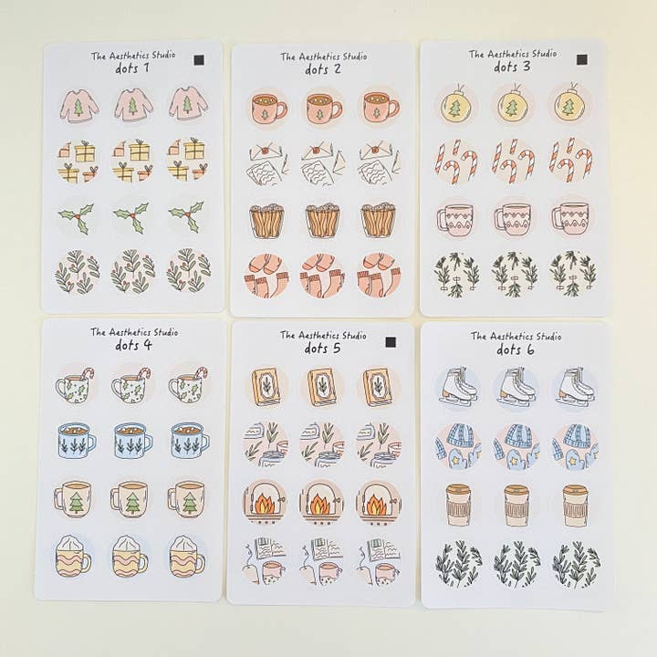 The Aesthetics Studio - Wholesale Sticker - Cozy Winter Collection4