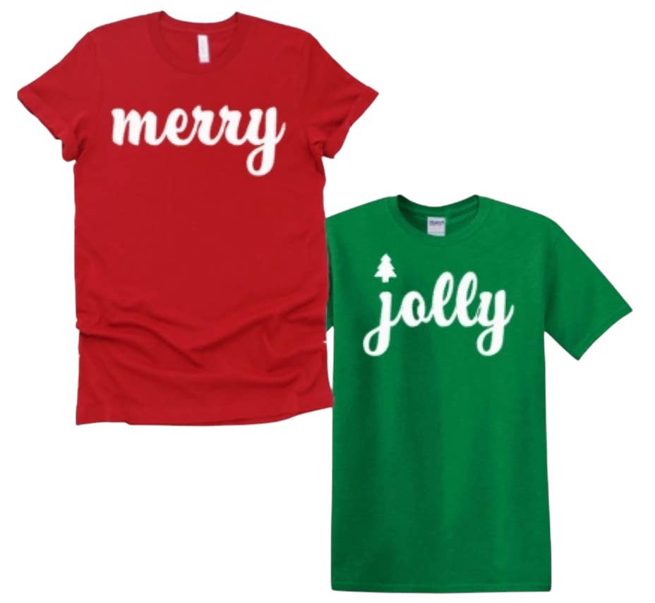 The Candy Collections – wholesale Screen printed t-shirt – Women′s – Merry Santa favorite party team crew Christmas tee shirt 1